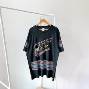 Vintage/ 90s/ Washington/ Capitals/ NHL/ Pro player/ made in USA/ black/ t-shirt (XL)