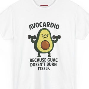 Avocardio T-Shirt: Funny Avocado Workout Tee - Gift for Fitness Lovers