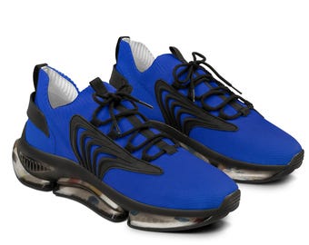 Zapatillas deportivas de malla azul marino / Calzado deportivo informal para hombre