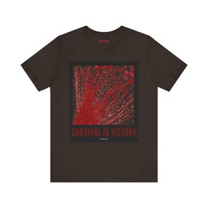 Koszulka unisex Survival is Victory zdjęcie 3
