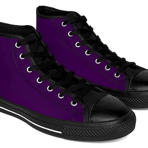 Purple Color Sneaker Shoe Hi-top Converse