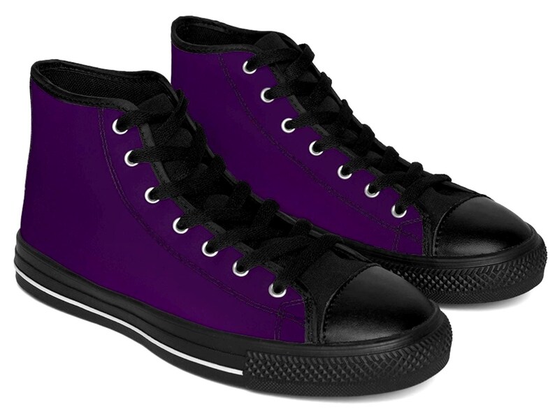 Purple Color Sneaker Shoe Hi-top Converse