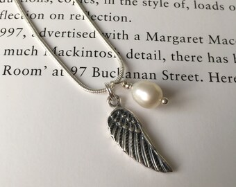 Sterling Silver Guardian Angel necklace
