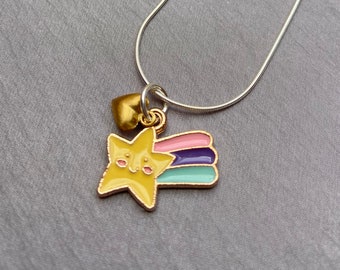 Shooting star charm necklace