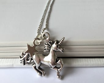 Unicorn charm necklace