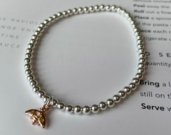 Bee charm bracelet