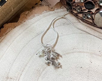 Dragon charm necklace