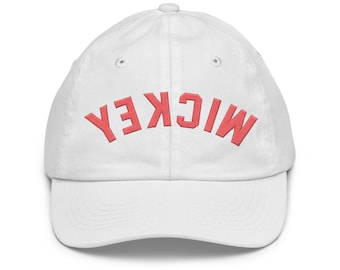 YOUTH/KIDS Embroidered Mickey Hat, Cute Mouse Hat, Trendy Disney Hat, Kids Disney, Matching Disney, Adjustable Fit, Embroidered Baseball