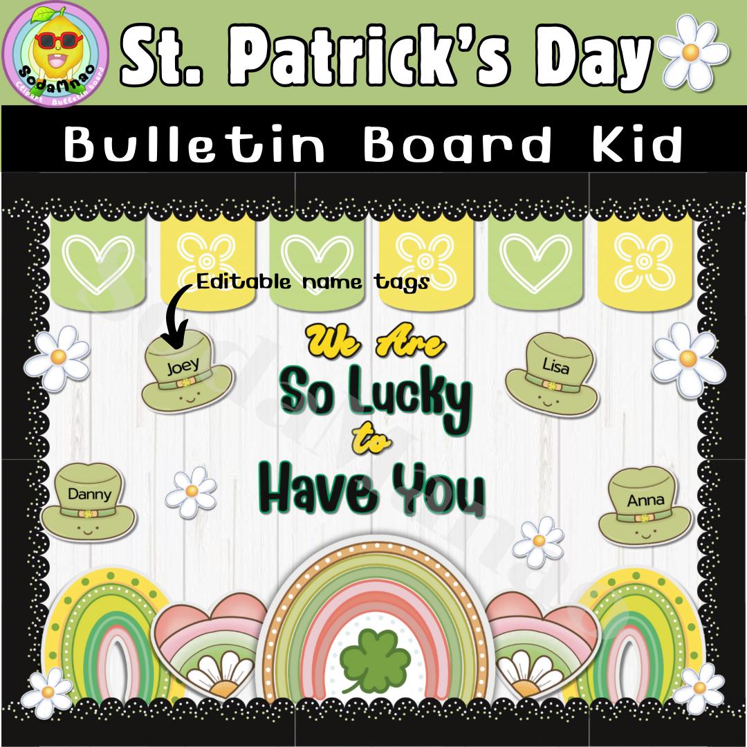 March Bulletin Board Kit for St Patricks Day, We Are so Lucky to Have ...