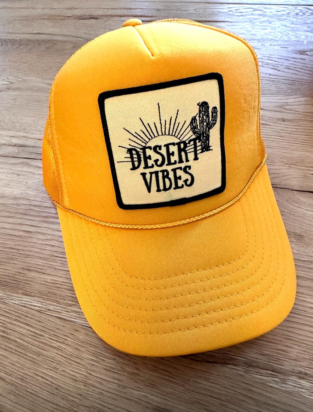 Desert Vibes Trucker Hat, Desert Hat, Cactus Hat, Adventure