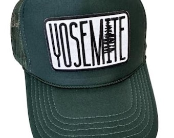 Yosemite hat, Yosemite, hike yosemite, Yosemite national park, hike, adventure, travel, explore, trucker, patch