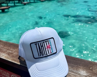 Tahiti trucker hat! French Polynesia, vacation, adventure, travel, beach, islands, Moorea, Bora Bora
