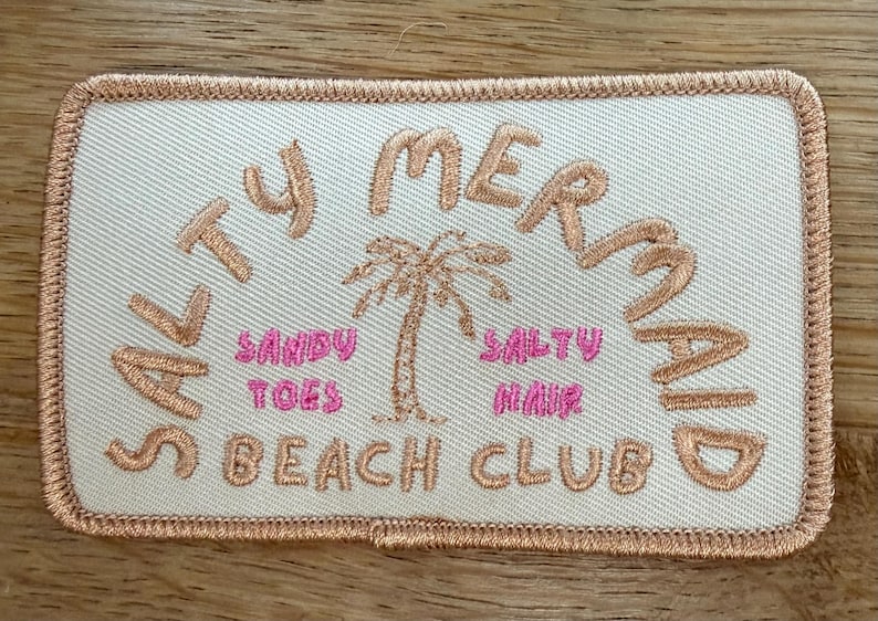 salty mermaid BEACH trucker hat. sandy toes, salty hair, beach club, summer patch only