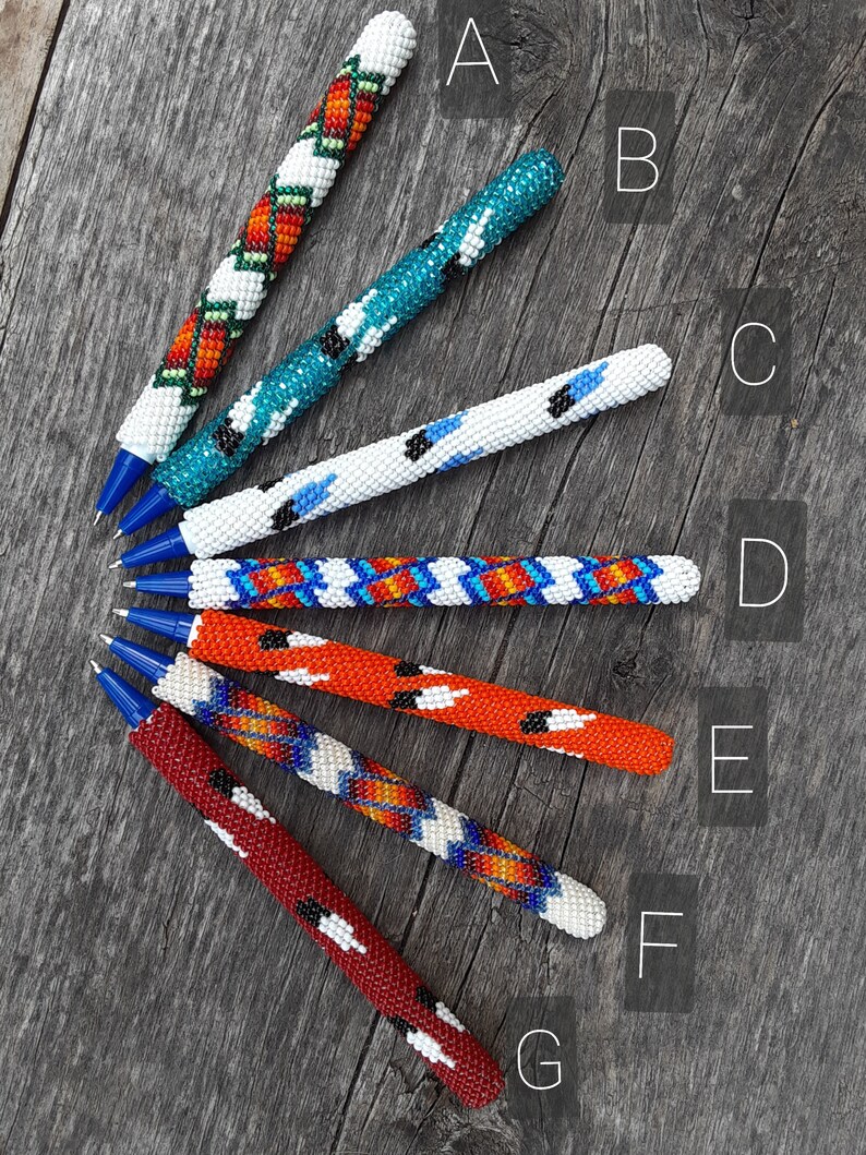 Tribal BEADED Pen Cover NATIVE American Rosebud Lakota Sioux Etsy
