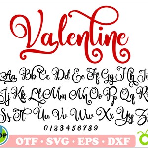 Valentine Font svg with Tails | Love font TTF, Valentine Font SVG Cricut, Font for Cricut, Font with Tails, Wedding Font, Cursive Font