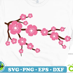 Sakura Blossom Svg, Flor De Cerejeira Png, Flor De Cerejeira Svg, Sakura Do Japão Svg, Galho De Árvore De Flor Rosa Svg, Pétala De Flor Svg, Flor Floral