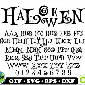 Halloween-lettertype TTF SVG | Spookachtig lettertype, Griezelig lettertype, Eng lettertype, Gotisch lettertype, Griezelig lettertype, Donker lettertype, Spookachtig lettertype, Horror-lettertype, Sinister lettertype