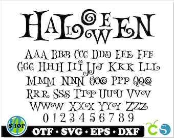 Halloween Font TTF SVG | Spooky font, Creepy font, Scary font, Gothic font, Eerie font, Dark font, Ghostly font, Horror font, Sinister font