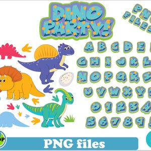 Dinosaur PNG Bundle, Dinosaur Font png canva, Dinosaur Clipart, Dinosaur png Set, Dinosaur Birthday png, Dinosaur Letters png, Dino png