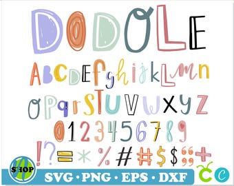 Doodle letters SVG PNG, doodle lettertype png, doodle lettertype svg, doodle letters png, handgeschreven lettertype png, doodle alfabet svg, doodle alfabet png