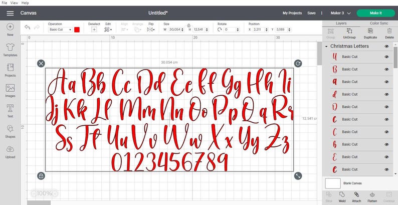 Script Handwritten Christmas Font TTF SVG - Etsy