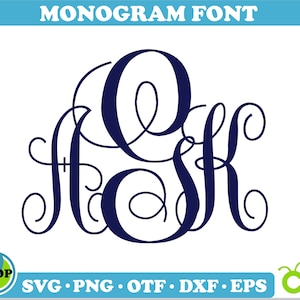Monogram Family Font svg png dxf+otf | monogram font cricut, monogram font svg, monogram font png, fancy monogram font, monogram family svg