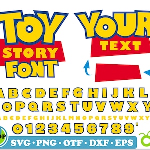 Toy Story Font SVG, Toy Story Font PNG, Toy Story Font TTF, Toy Story Font Canva Cricut, Toy Story Birthday, Toy Story Logo Toy Story Banner