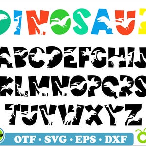 Dinosaur Font TTF, Dinosaur Font SVG, Dino Font, Kids Fonts, Children’s Font, School font, Dinosaur svg, Baby Font svg, Dinosaur shirt svg