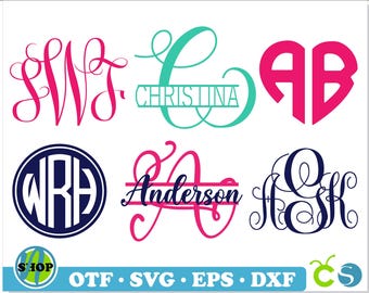 Monogram Font Bundle, Monogram svg Bundle, monogram font cricut, monogram font svg, monogram font png, fancy monogram, Split Monogram Font