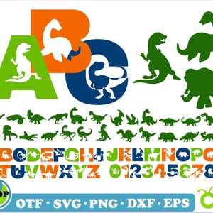 Dinosaur SVG PNG Bundle | Dinosaur Font TTF svg png, Dinosaur png, Dinosaur svg, Dinosaur name svg Dinosaur Birthday svg Dino Font Baby font