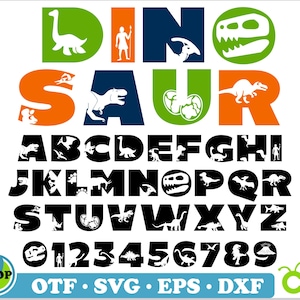 Dinosaur Font TTF, Dinosaur Font SVg Cricut, Dinosaur Font, Dinosaur Alphabet svg, Dinosaur letters svg, Dinosaur svg Cricut, Baby Font SVG
