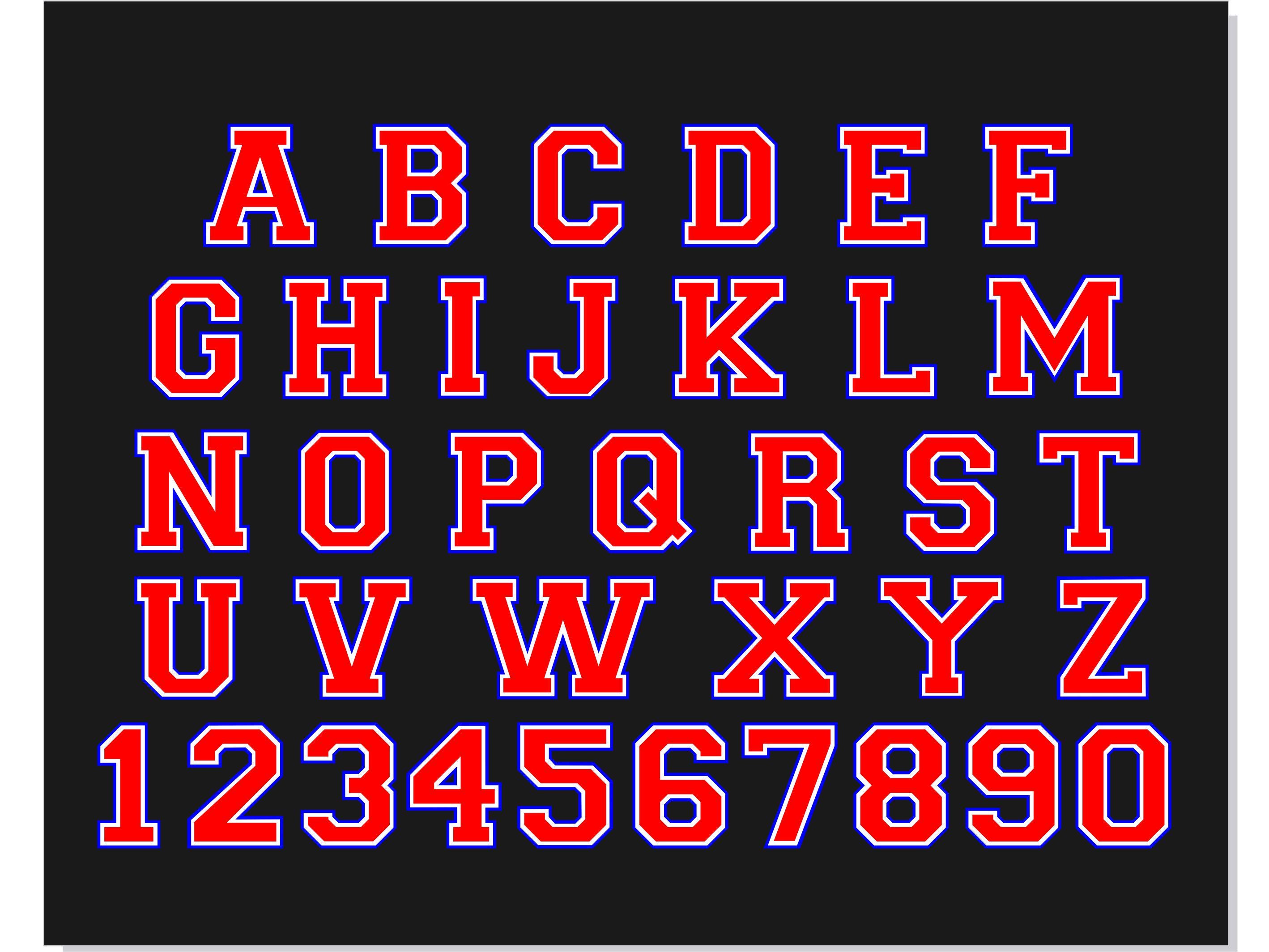 College Font SVG PNG TTF | College Varsity Font Svg 3 Layers Cricut ...