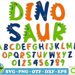 Dinosaur Dino Font Letters Alphabet SVG PNG ttf | Dinosaur Font svg, Dinosaur shirt svg, Dinosaur Letters Layered svg, Dinosaur Font png