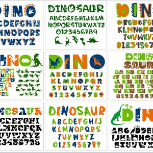 Dinosaur Font Bundle | Dinosaur Font TTF, Dinosaur Font SVG, Dinosaur Silhouette svg, Dinosaur svg, Dino Font Dinosaur name svg, Baby font