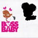 African American Boss Baby Girl Logo Svg, Boss Baby Girl Svg, Afro Boss ...