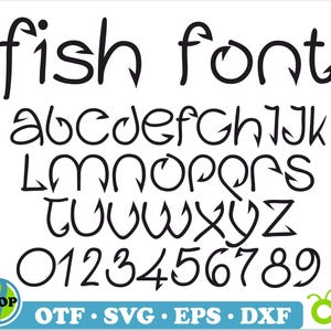 Fish Hook font TTF, Fish Hook Fishing SVG Font Cricut, Hook font, Fishing Font svg, Fish, Fish Svg Cricut, Fishing svg, Fishing Letters Svg