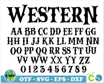 Western Font TTF, Western Font SVG Cricut, Western letters svg, Cowboy Font svg, Western Font for cricut, Western Alphabet svg, Cowboy svg