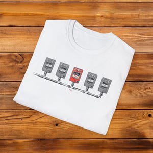 Anxiety Awareness Unisex T-Shirt, Panic Attack Distress Tee, Red Fire Alarm Design, Mental Health Support, Stress Relief Shirt