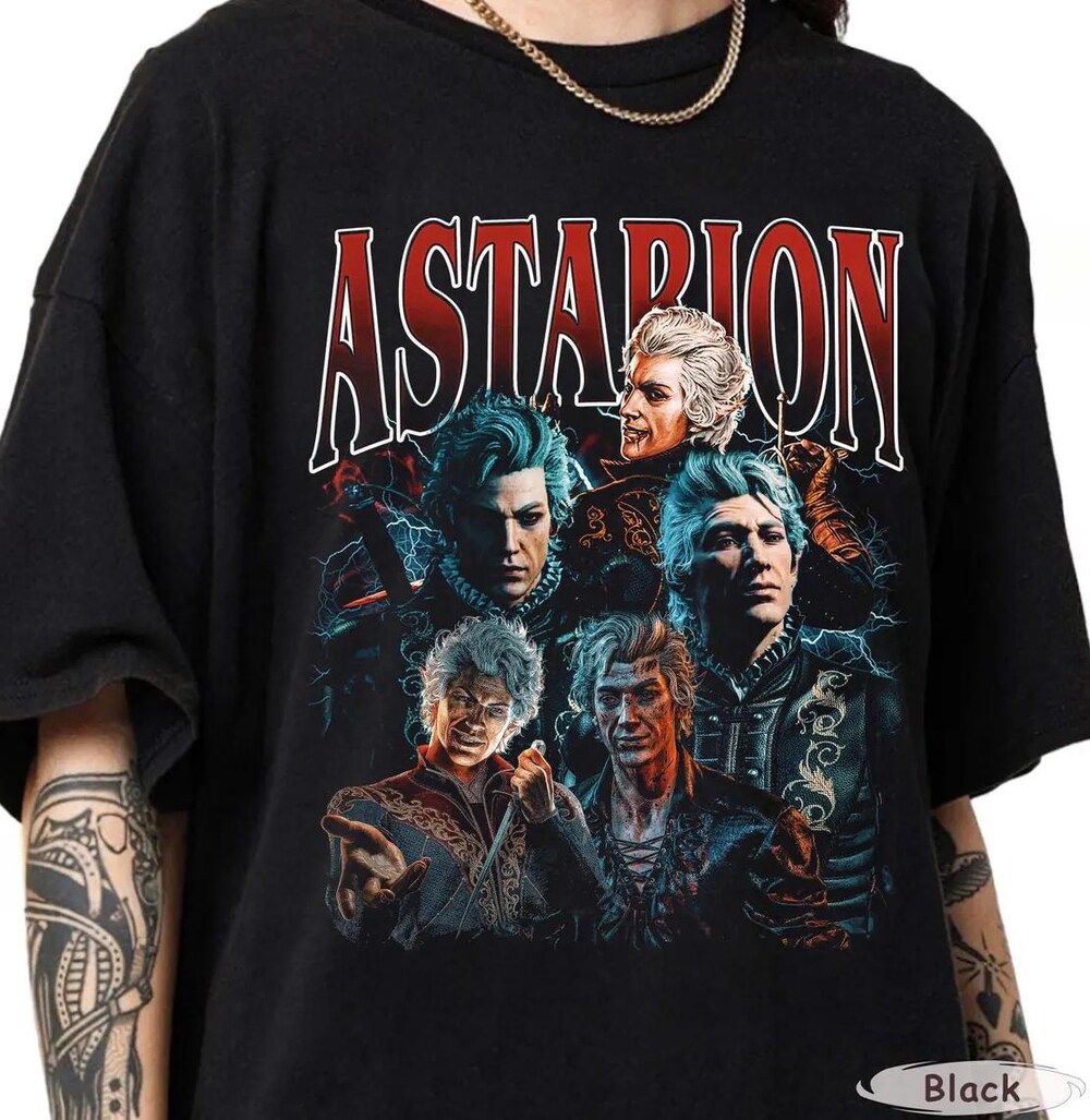 Astarion Baldurs Gate 3 Vintage T-Shirt, Gift For Women And Man Unisex T-Shirt