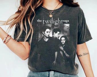 Vintage Twilight Shirt, Retro Twilight Merch T-shirt, Gift For Book Lover Twilight Saga, Vampires Wolves Romance shirt, Edward Cullen Bella