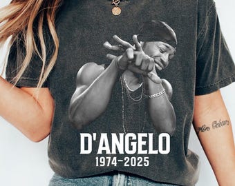 Camiseta D'angelo Comfort Colors®, Brown Sugar, camiseta vintage de rap, música R&B de los 90 y los 2000, neo soul, camiseta musical, camiseta D'angelo Memories