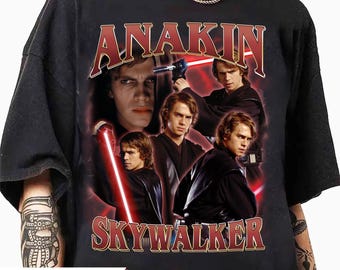 Anakin Skywalker Starwars Bootleg Rap Tee, Vintage Starwars Anakin