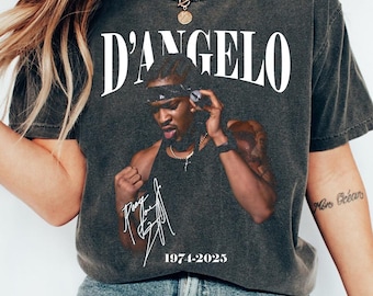 Camiseta D'ANGELO RIP Legend, camiseta vintage D'angelo Brown Sugar, camiseta conmemorativa D'Angelo, camiseta Neo Soul Dangelo, camiseta Brown Sugar Tour