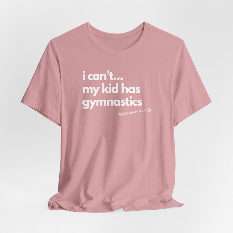 Funny Gymnastics Mom Life Tee: Gymnast Parent Gift Orchid