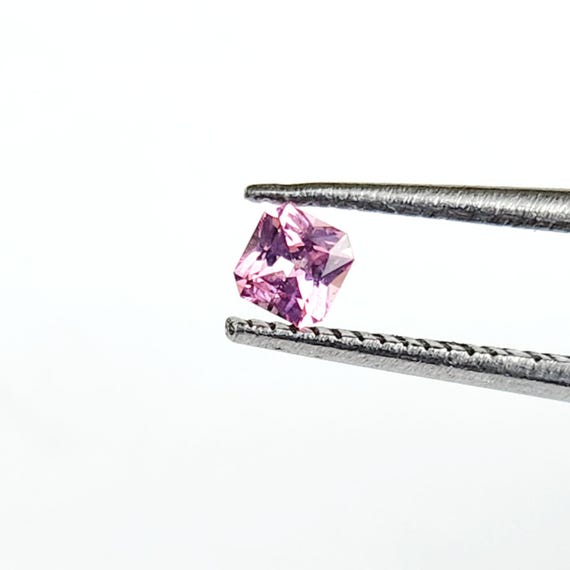 Pink Mahenge Spinel: 3mm Asscher Cut Gemstone