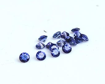 Purple Sapphire Melee, 2mm Round sapphire, Purples Sapphire for Eternity or Halo Design, Madagascar Sapphire, sold per piece