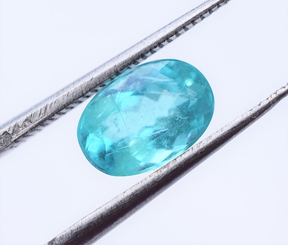 Brilliant Paraiba Tourmaline From Mozambique Copper Bearing paraiba Oval 2.14 Carats 9x6mm Rare Neon Color Paraiba Tourmaline Etsy UK