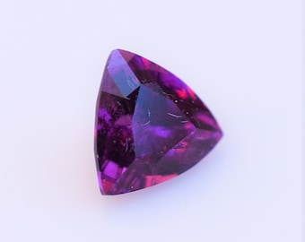 Purple Garnet from Mozambique, Trillion Mozambique purple garnet 7.6mm, 2.03 carat, Great for Center Engagement Stone, January Birthstone