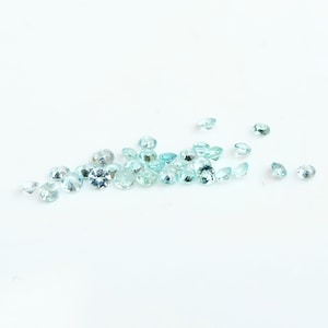 Mozambique &quot;Paraiba&quot; Tourmaline Round Melee 1.7mm average, Copper Bearing Paraiba, Paraiba Melee for Halo Designs, SOLD PER PIECE.