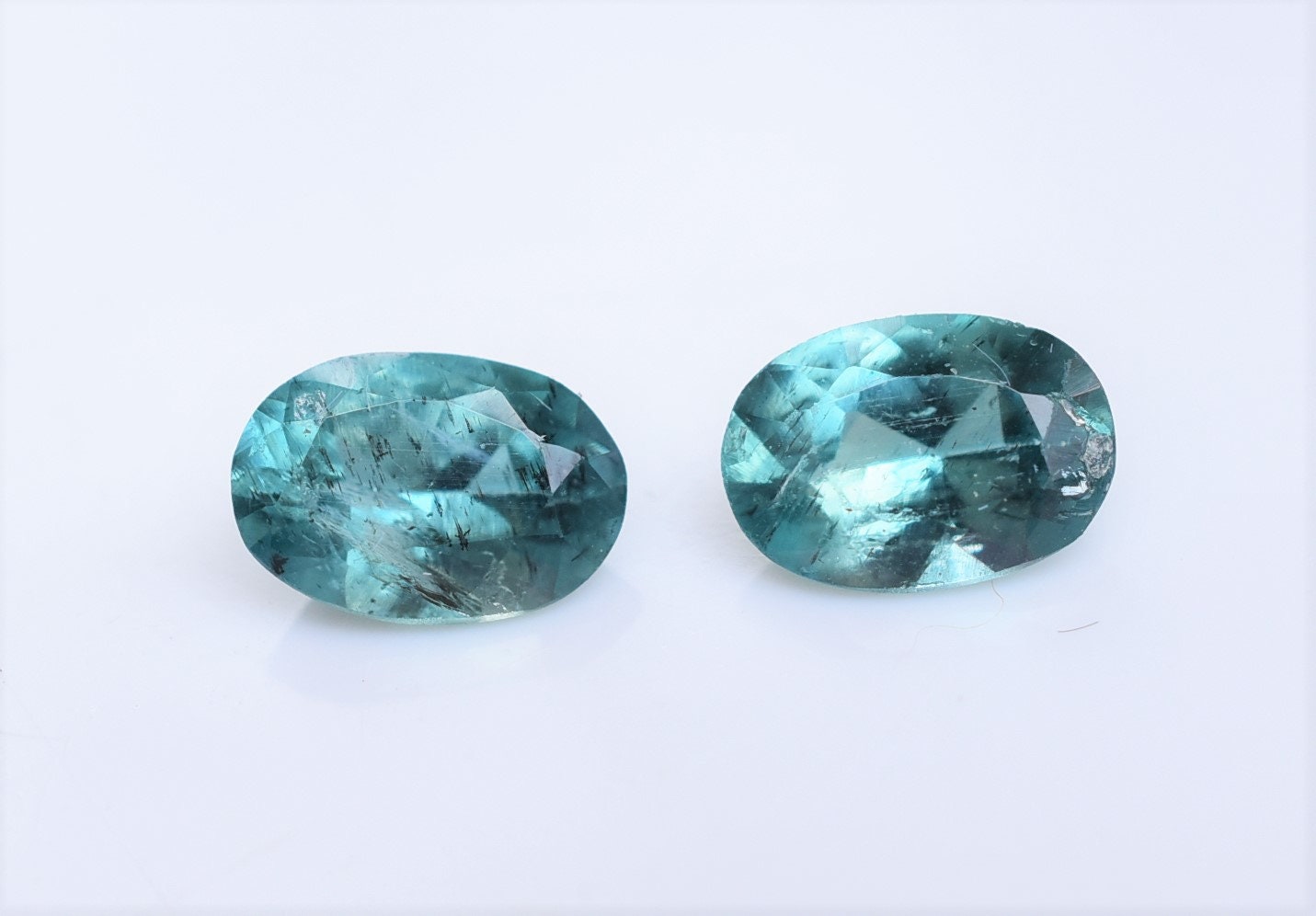 Grandidierite SINGLE Ovals from Madagascar, .43 Carat Teal Grandidierite 5.8 x 4mm, SINGLE or PAIR, Natural Earth Mined Grandidierite